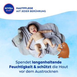 NIVEA Baby Soft Care Cream, Vegan and Hypoallergenic Skin Cream Protects and Strengthens, Moisturising Cream for Babies with Almond Oil and Vitamins, No Microplastics and Parabens (200 ml)