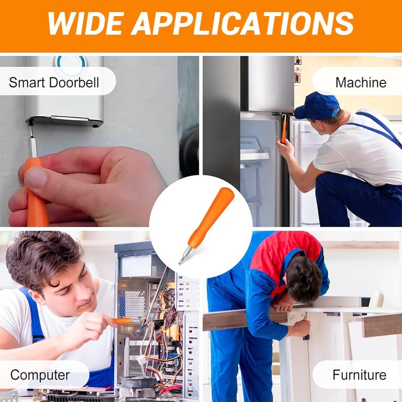 KOLZEMV Ring Doorbell Replacement Safety Screws and Screwdriver Kit, Precision