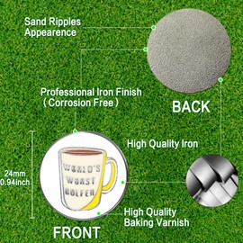Golf Ball Markers and Hat Clip Magnetic Value Set for Men Women, Durable Strong Removable Attaches Easily to Cap Golf Gift Set (Mixed 06)