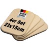 DEKOFANT Wooden Board Set of 4 23 x 15 x