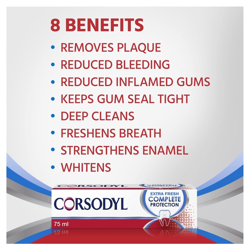 Corsodyl Complete Protection Extra Fresh Toothpaste 75ml