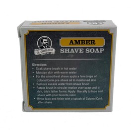 Colonel Ichabod Conk AMBER Super Bar Shave Soap 3-3/4 oz - Extra Large Size
