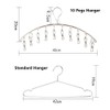 Skroad 4 Pack Stainless Steel Laundry Drying Rack Clothes Hanger