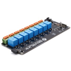 BEVRLink 8 Channel Relay V1 5V Compatible with Arduino, Raspberry Pi, Rock, ESP32, ESP8266 and Other SBCs and Microcontrollers - (SBC, Case, DIN Rail NOT Included)