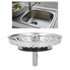 Kitchen Sink Strainer, Stainless Steel Sink Drain Basket with Rubber