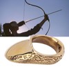Archery Thumb Rings Good Protection Engraving Pattern Brass Finger Protector