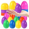 Biubumtu 12Pcs Plastic Bright Easter Eggs Assortment, 3.15'' Fillable Easter