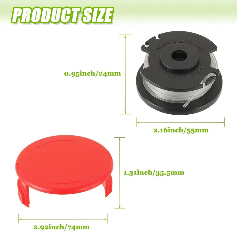 EPLZON Replacement Spool for EIN-hell GE-CT 18/28 Li Replacement Line