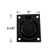 QCAA Heavy Duty Steel Flush Ring Pull, 3" x 3-1/2",