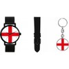 Toff London Ladies England Flag Gift Set with Keyring, 38mm