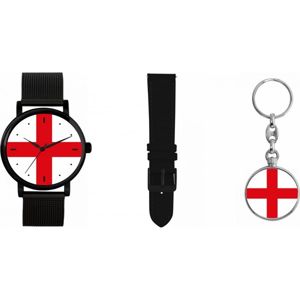 Toff London Ladies England Flag Gift Set with Keyring, 38mm