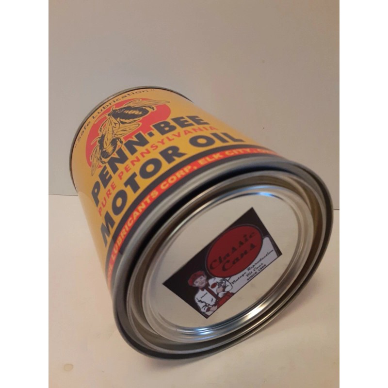 Penn-Bee Vintage Penn-Bee Motor Oil Can 1 qt. - (