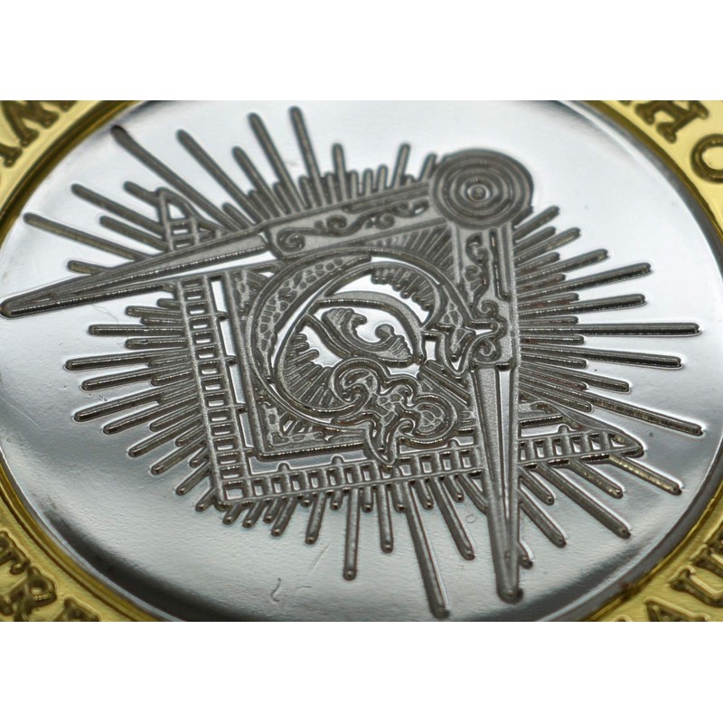 The Commemorative Coin Company FREEMASONS, MASONIC Fine Silver & 24ct