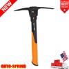 Pickaxe Mattock W/ Shock Absorbing Non-Slip Handle Severing Root Heavy