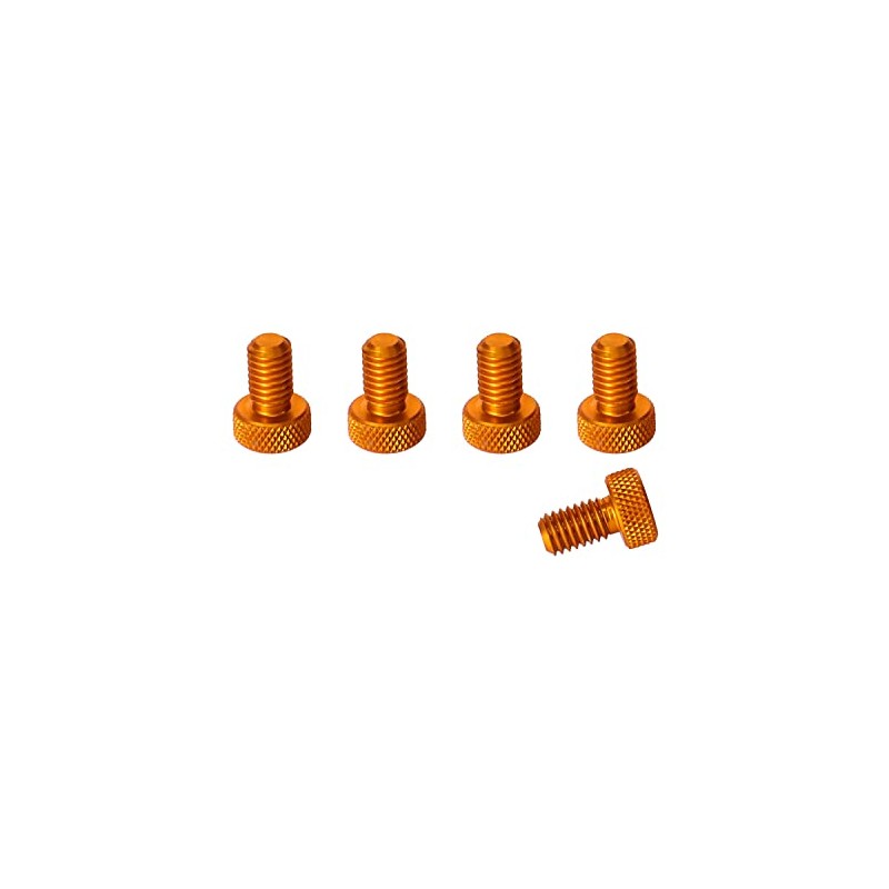 PrecisionGeek M3 x 10mm Flat Knurled Thumb Screws (Set of