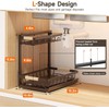 Sevenblue 2-Pack 2-Tier Height Adjustable Under Sink Organizer & Storage
