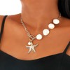 Fdesigner Starfish Necklace Gold Boho Shell Necklaces for Women Beach