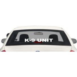 K-9 Unit Rear window Decal Set Police Dog white Sticker k9 Police Car Truck SUV