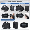 TICONN 16in Tool Bag with Waterproof Soft Bottom, Multi-Pockets Wide