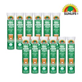 Sunlife 썬라이프 멀티비타민+미네랄 오렌지맛 (20정) x 12병 Sunlife Multivitamin + Mineral Orange Flavor (20 Tablets) x 12 Bottles