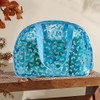 TotePrint Large Clear Butterfly Cosmetic Bag and Travel Pouch with
