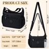 TEUEN Nylon Crossbody Bags for Women Waterproof Lightweight Large Travel