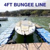 4FT Bungee Boat Dock Line Mooring Rope with Foam Float