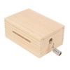 Music Box 15 Note Hand Crank Compact Retro Style Attractive