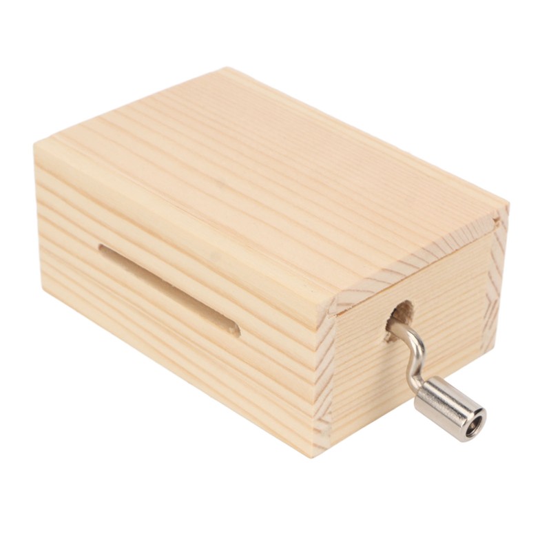 Music Box 15 Note Hand Crank Compact Retro Style Attractive