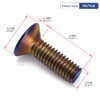 PQY 6pcs Steering Wheel Screw Bolts Taper M5×0.8 Length 15mm