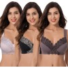 Curve Muse Plus-Size Wire-Free / Wireless Unlined Comfort Bras 46C