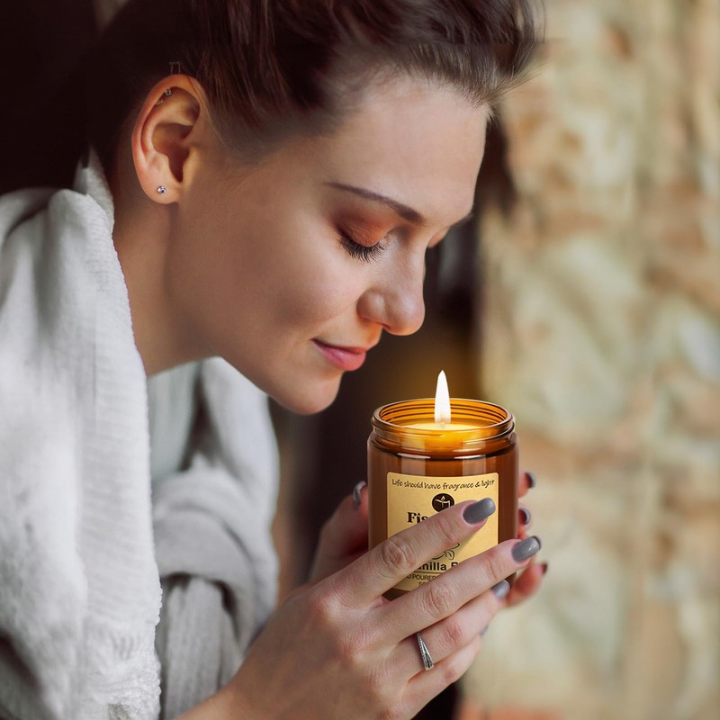 Fissiworx Lavender Scented Candle Set 2 Pack – Natural Soy