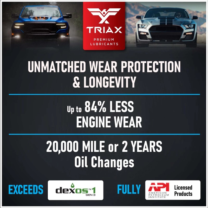 Triax Synergy SRT 0W-30 Full Synthetic PAO and Ester Engine