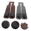 BUGUUYO 2pcs Double Headrest Hooks Suede Car Backseat Storage Organizer