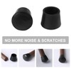 uxcell 8pcs Chair Leg Tips Caps 19mm 3/4 Inch Rubber