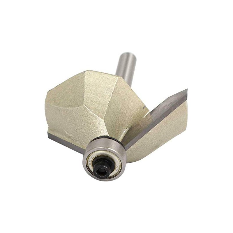 TOOLSTAR Chamfer Router Bit 45 Degree Carbide Tipped Chamfer Cutter