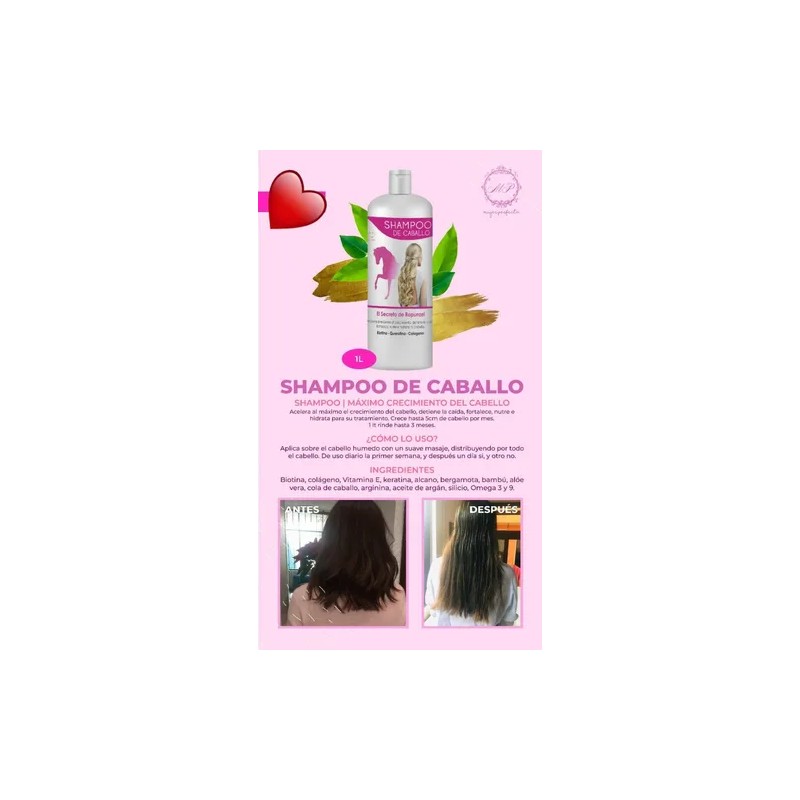 Shampoo De Caballo Detiene La Caída Acelera El Crecimiento