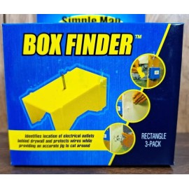 3 Pack New Simple Man Products Drywall Electrical Outlet Finder box Rectangular