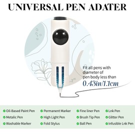Hadwoer Pen Adapter Set compatible with Cricut Explore Air 2/ Air 3/ Maker/Maker 3, 4PCS Pen Holders Set Compatible with All Pens Less Than 0.48 inch in Diameter