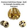 ComeFloor Solid Brass Flush Mount Adapter Flange for Quad Diamond