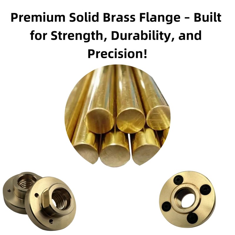 ComeFloor Solid Brass Flush Mount Adapter Flange for Quad Diamond