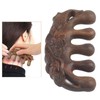 Meridian Wide Tooth Massage Comb Green Sandalwood Head Scalp Massage
