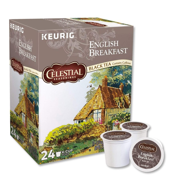 Celestial Seasonings English Breakfast Black Tea, Single-Serve Keurig K-Cup Pods,