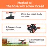 ValueHall Lawn Sprinkler Oscillating Sprinkler Adjustable 360 Degree Three Arm