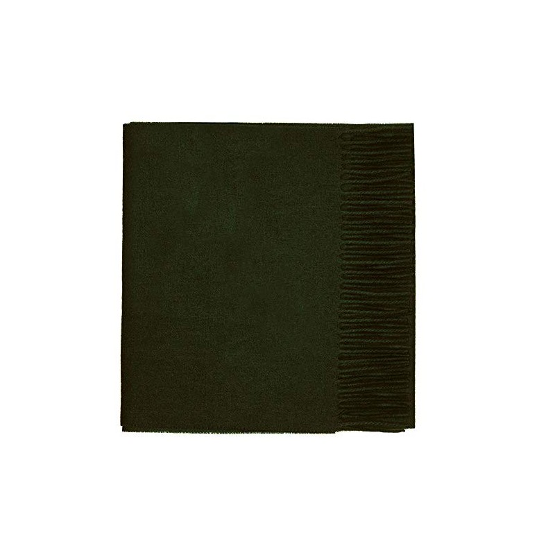 100% Lambswool Plain Scarves, Olive