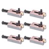 6PCS Guitar Saddles with Roller Bridge Guitar Repair Parts (Red