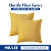 MIULEE Pack of 2 Mustard Yellow Decorative Pillow Covers 20X20