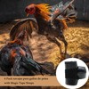 Qkxut Black Chicken Shoes for Gamefowl - 4 Pack navajas