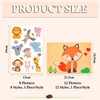 12-Piece Animal Sticker Puzzle, 8 Animal Stickers, Stickers for Children,