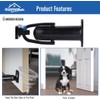 HOMOTEK Heavy Duty Latch Hook Stop Windproof,Door Holder Stopper with